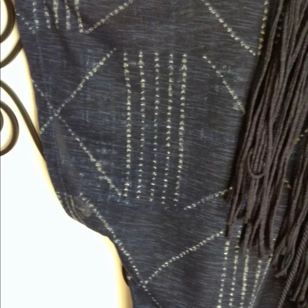 RALPH LAUREN DENIM & supply xs  cotton fringe top - Picture 5 of 6